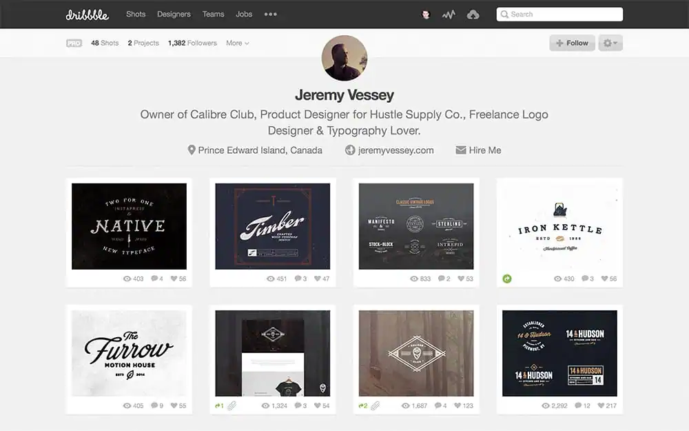 Dribbble Profile