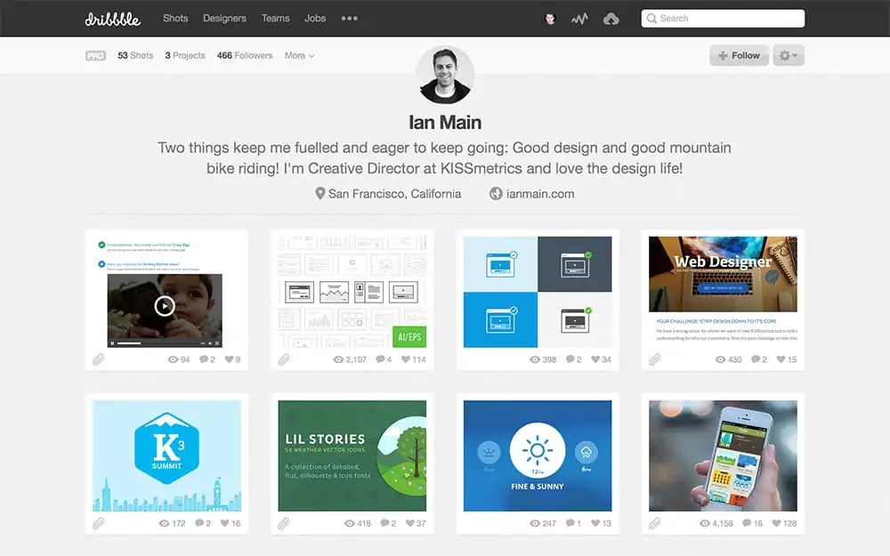 Dribbble Profile