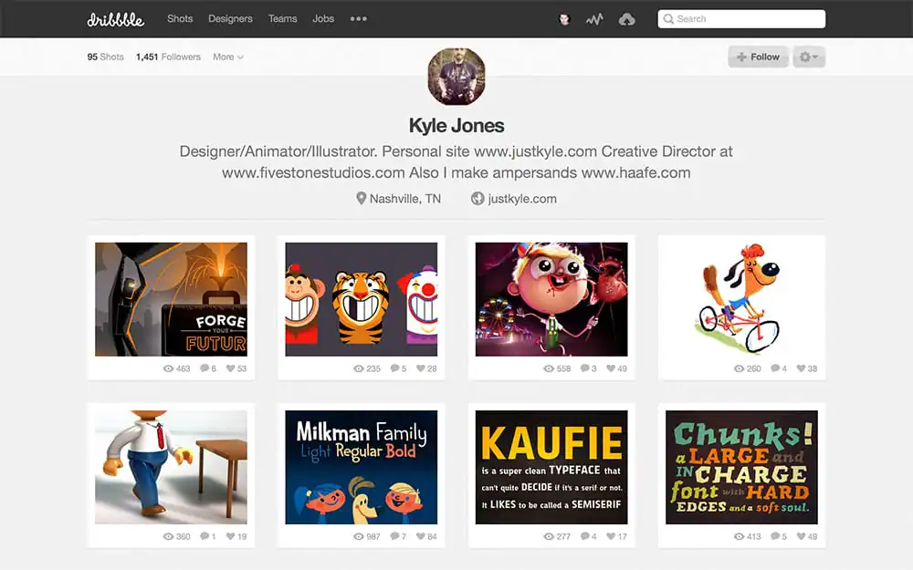 Dribbble Profile