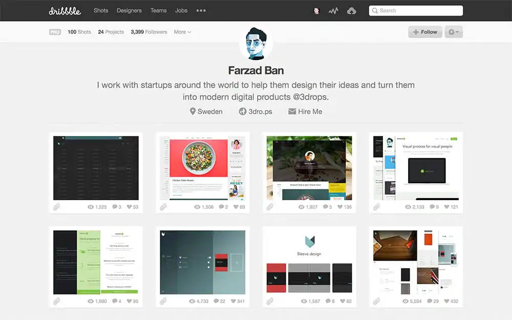 Dribbble Profile