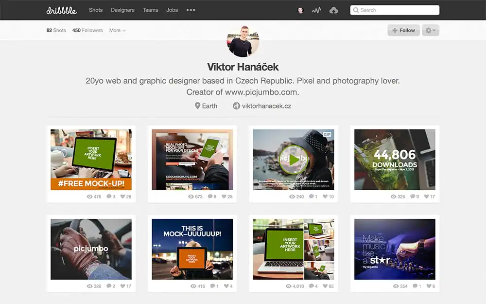 Dribbble Profile