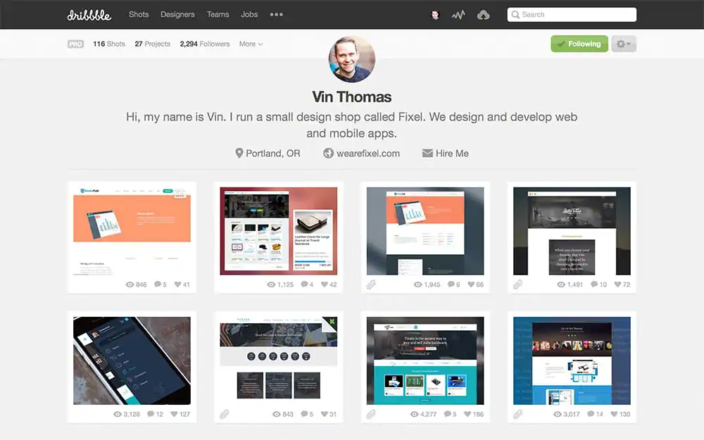 Dribbble Profile