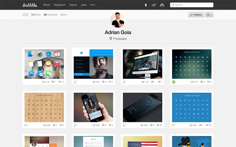 Dribbble Profile