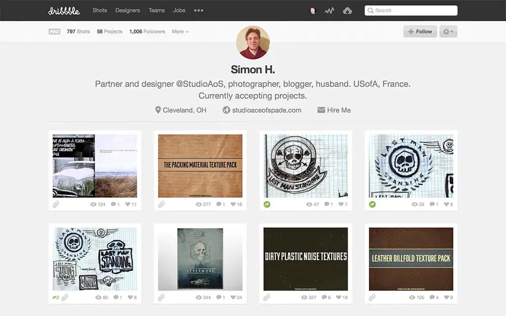 Dribbble Profile