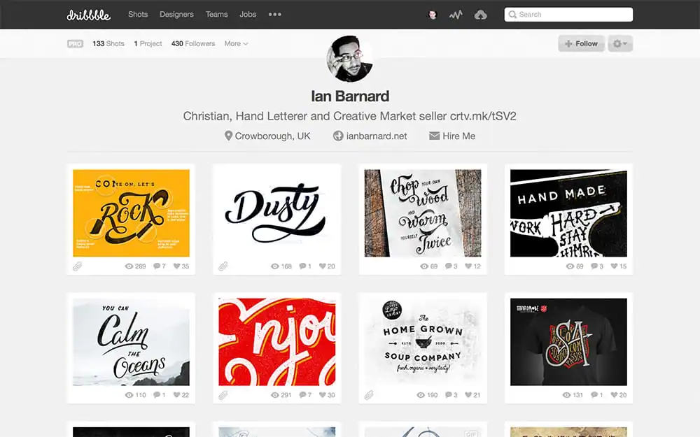 Dribbble Profile