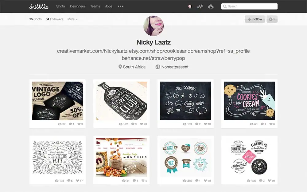 Dribbble Profile