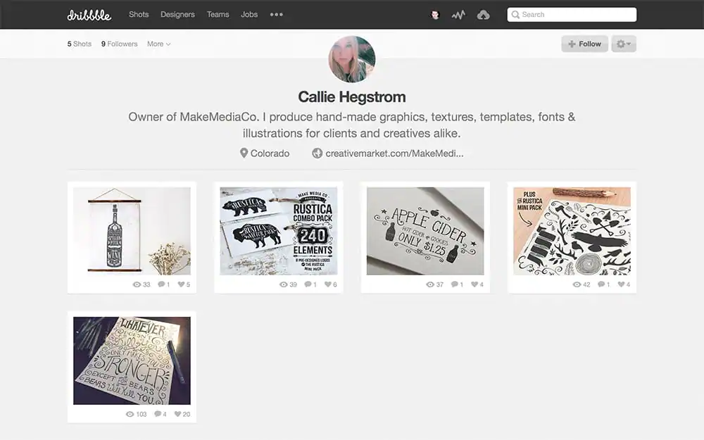 Dribbble Profile