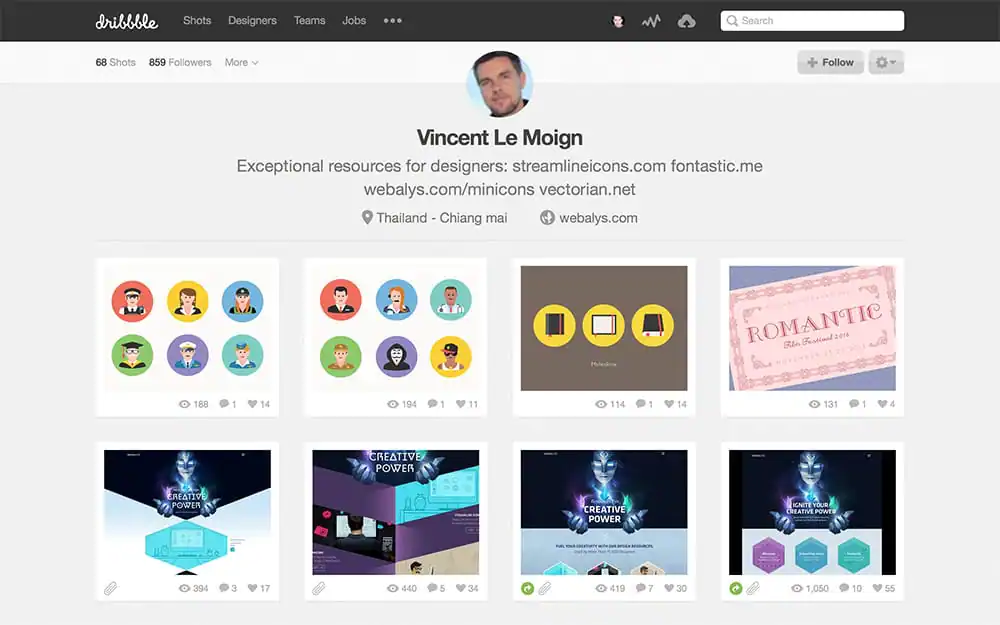 Dribbble Profile