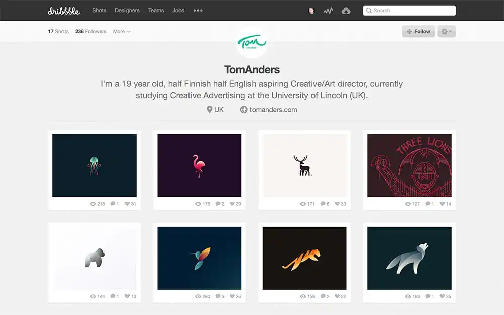 Dribbble Profile