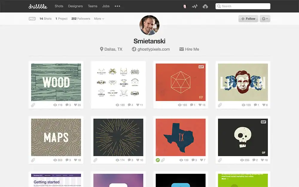 Dribbble Profile