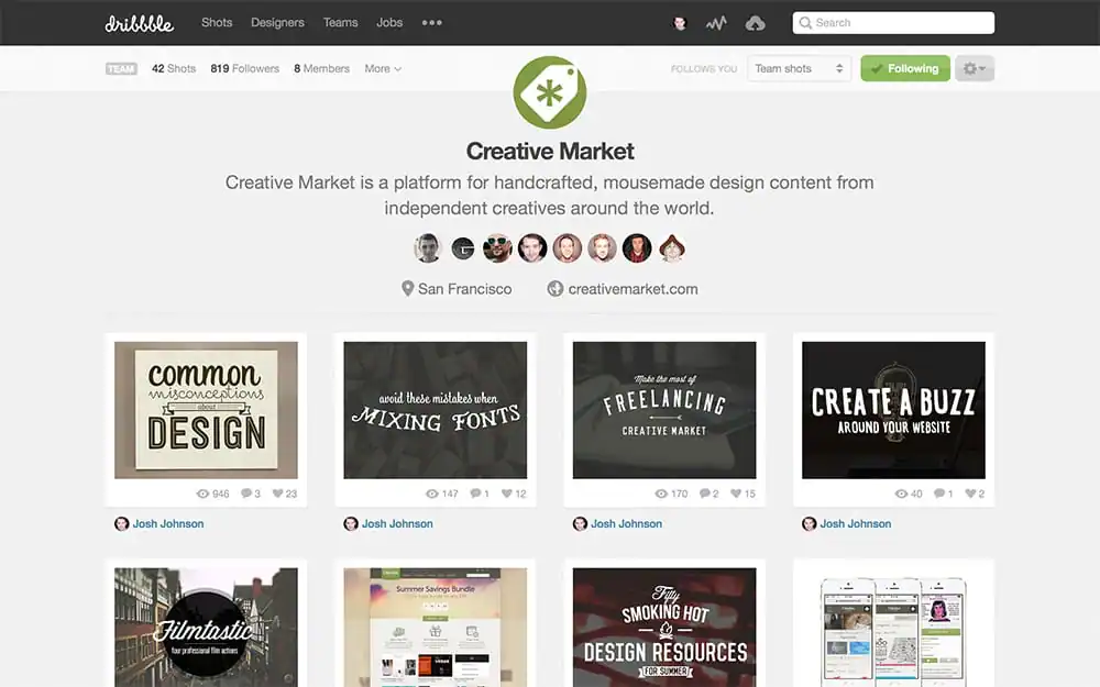 Dribbble Profile