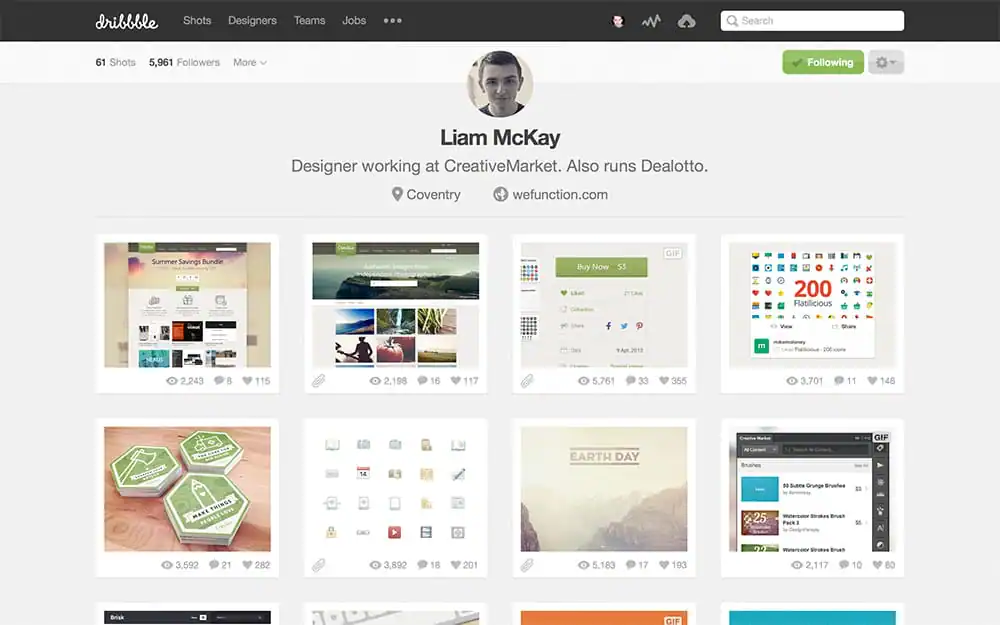 Dribbble Profile