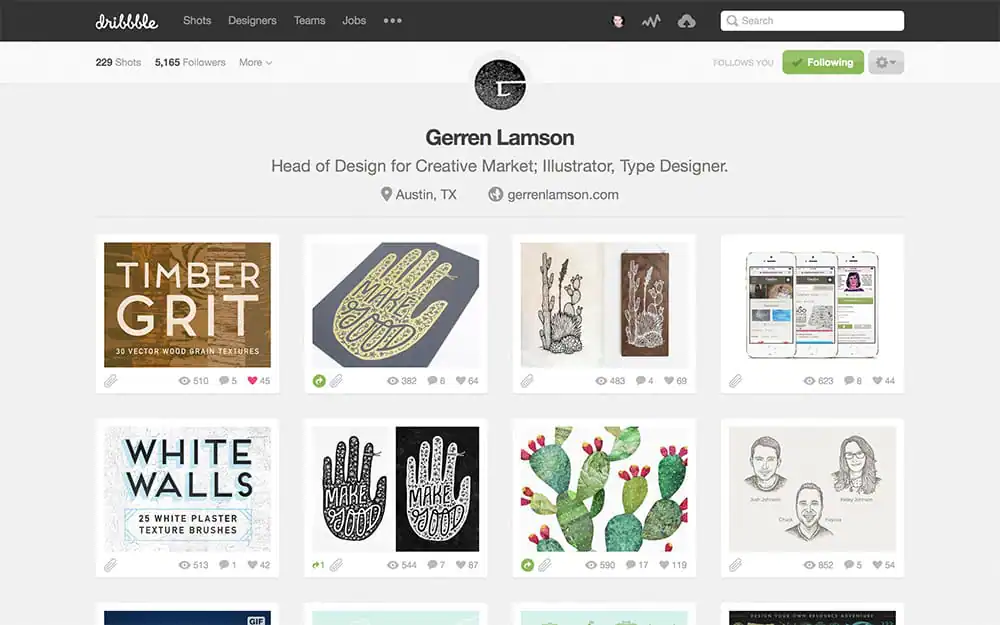 Dribbble Profile