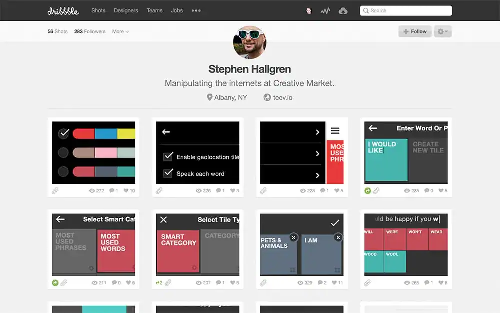 Dribbble Profile