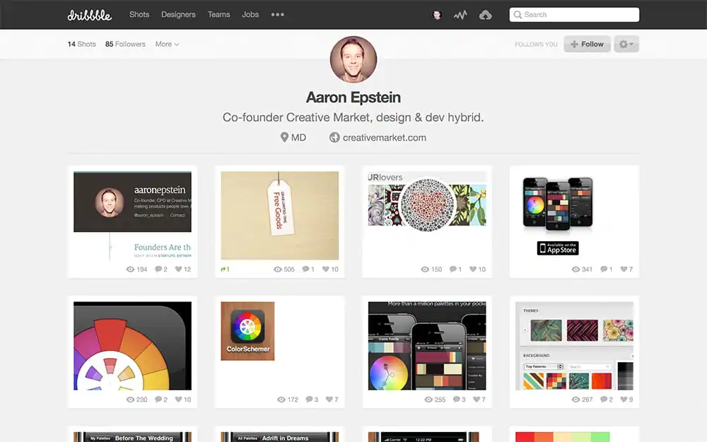 Dribbble Profile