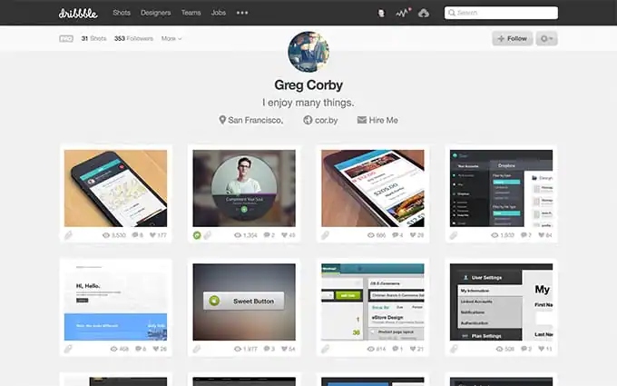 Dribbble Profile