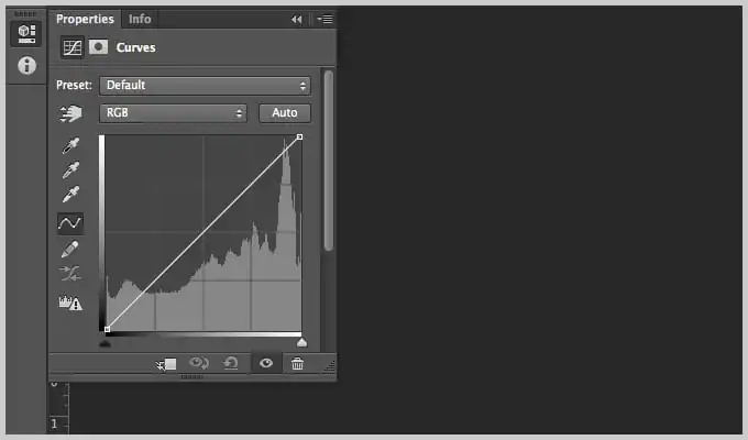 using the photoshop curves tool
