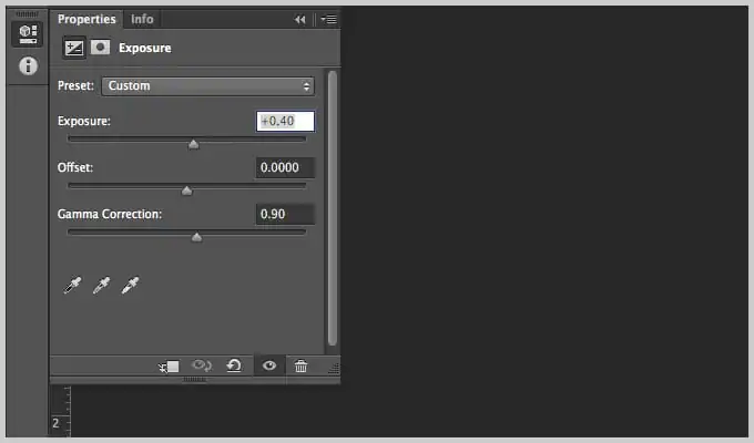using the Exposure Tool in Photoshop