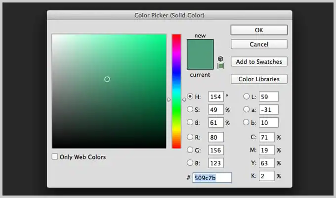 Using the Solid Color Adjustment Layer in Photoshop