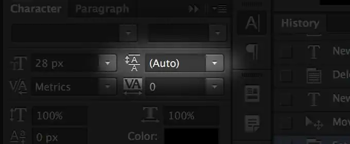 kerning tracking leading