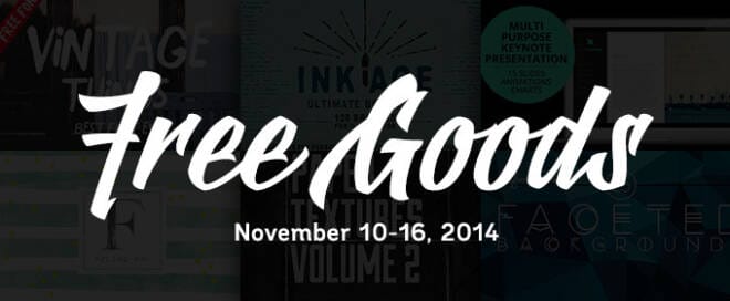 6 Free Design Goods To Download This Week: Nov 10, 2014
