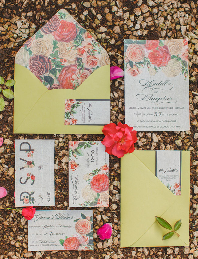 Diy Wedding Invitations Floral Creative Market Blog