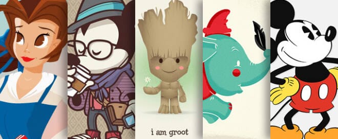 50 Delightful Disney-Themed Dribbble Shots