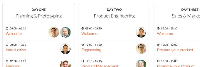 Micro UX Example in the Conference WordPress Theme