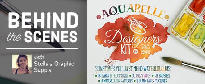 Behind The Scenes: How Stella Caraman Creates Beautiful Watercolor Textures