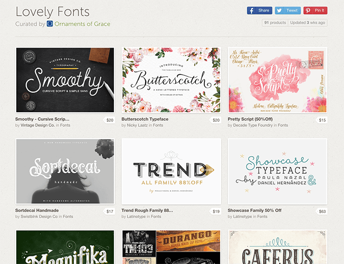 LovelyFontsCollection