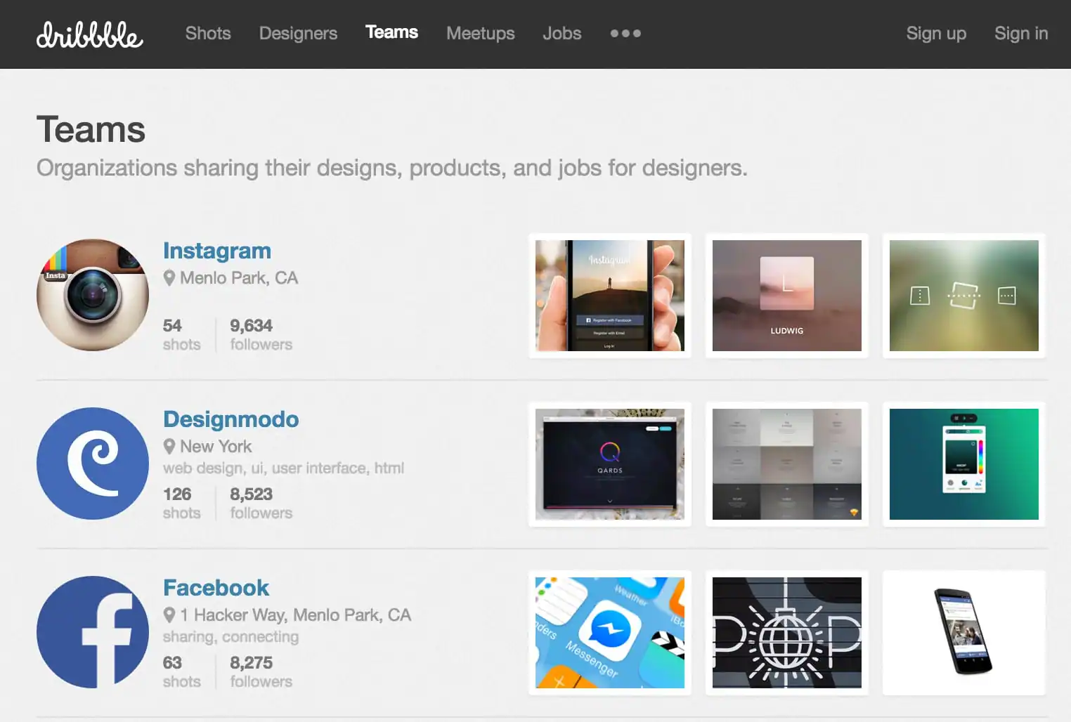 Dribbble
