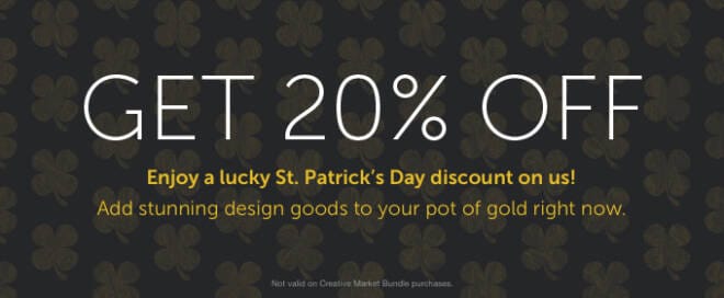 It's Your Lucky Day: Save 20% On Any Creative Market Purchase