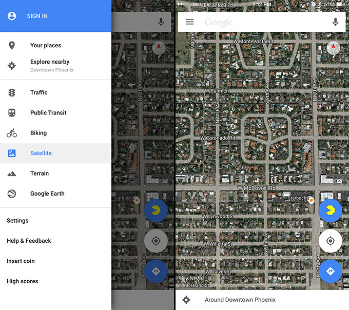 Gamified Map Hacks : Google Maps Pac-Man