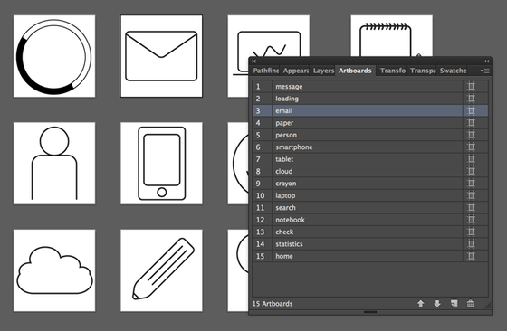 artboards