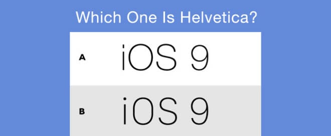 Helvetica Neue vs. San Francisco: Can You Tell The Difference?