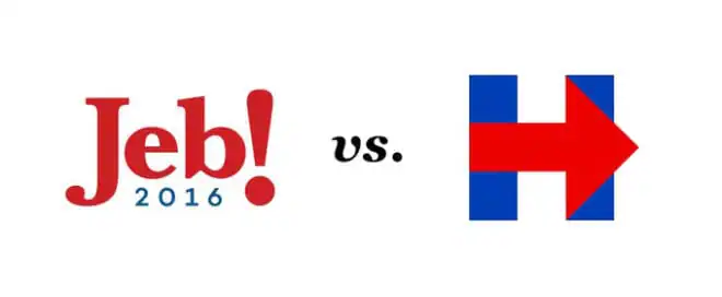 Jeb vs. Hillary: Which Logo is Worse?