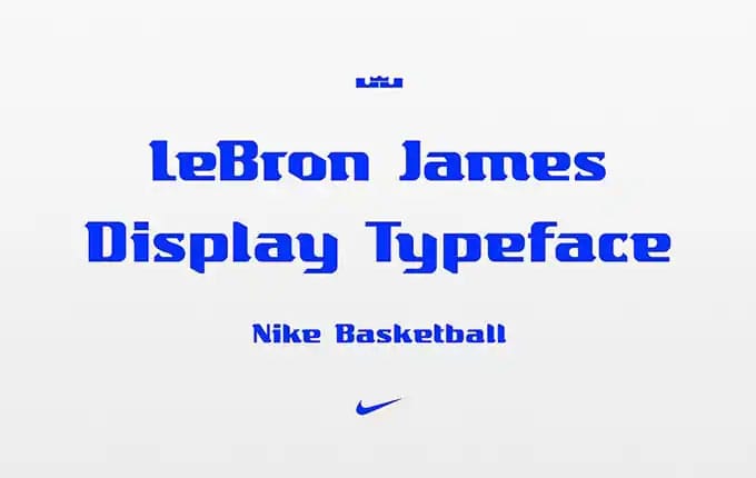 LeBron James Display Typeface