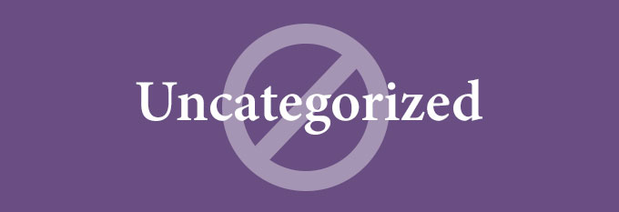 Don't forget to categorize your WordPress posts