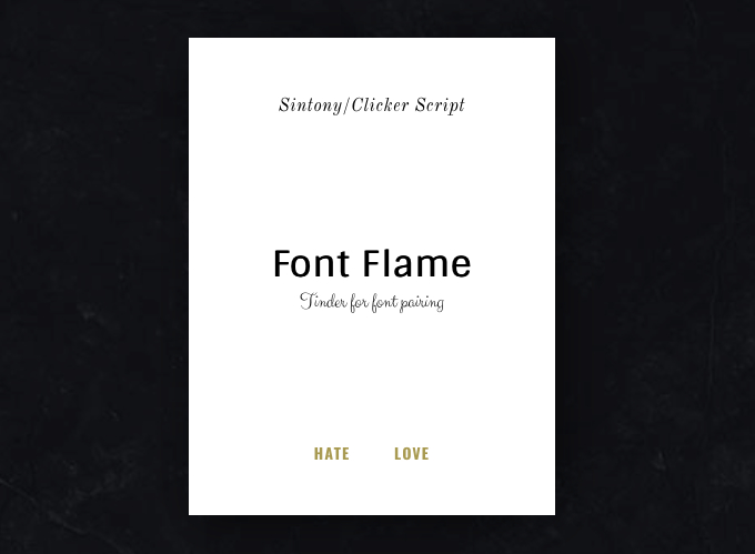 Clicker Script Font Pairing