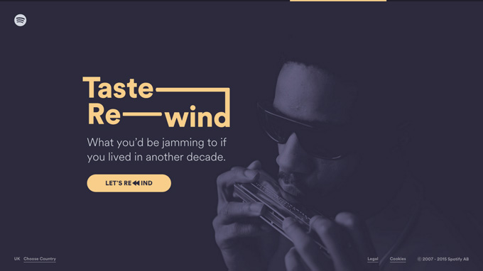 Spotify Rewind Website Design