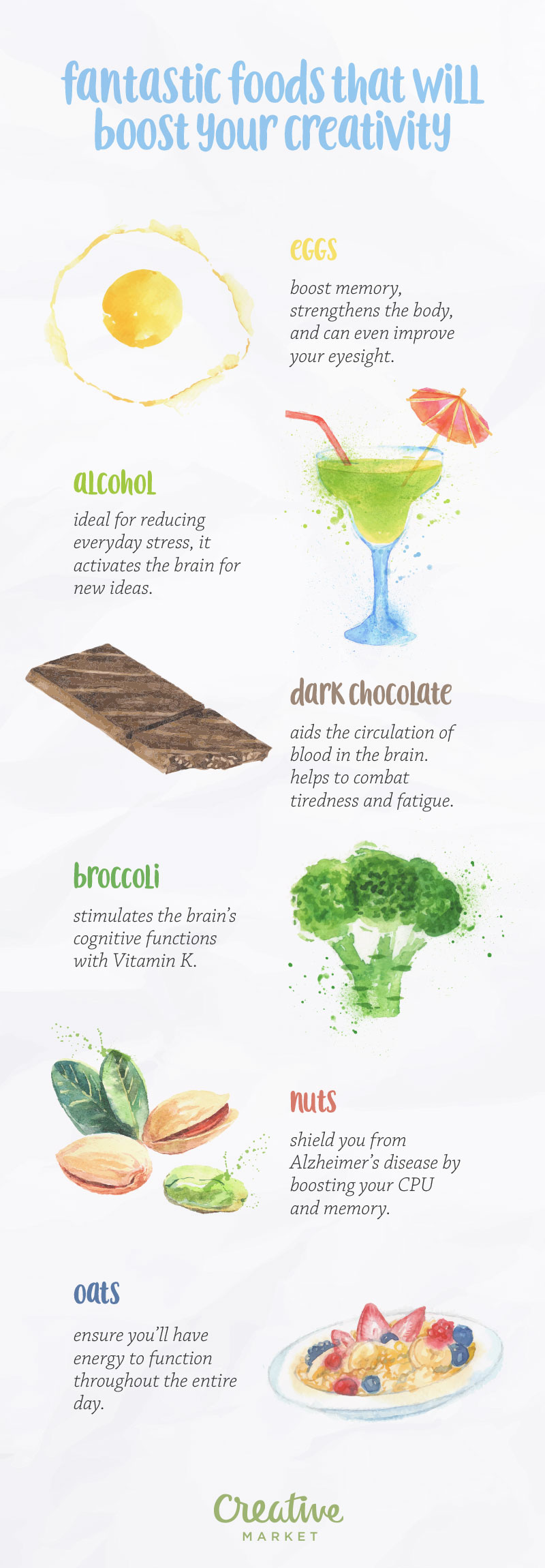 Infographic: Fantastic Foods That Will Boost Your Creativity