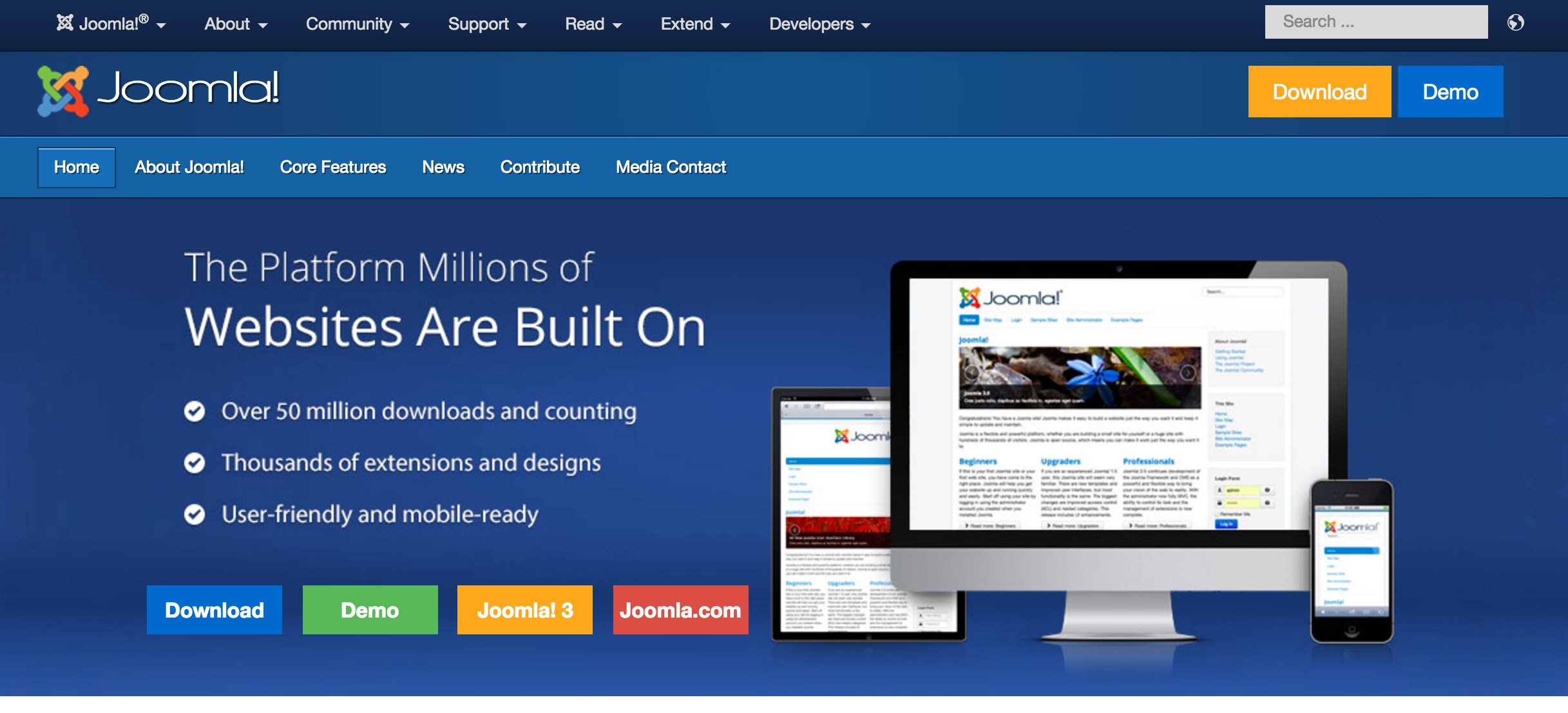 Core feature. Joomla. Сайты на Joomla. WORDPRESS and Joomla. Demo Joomla.