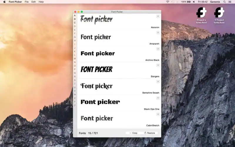 Font Picker