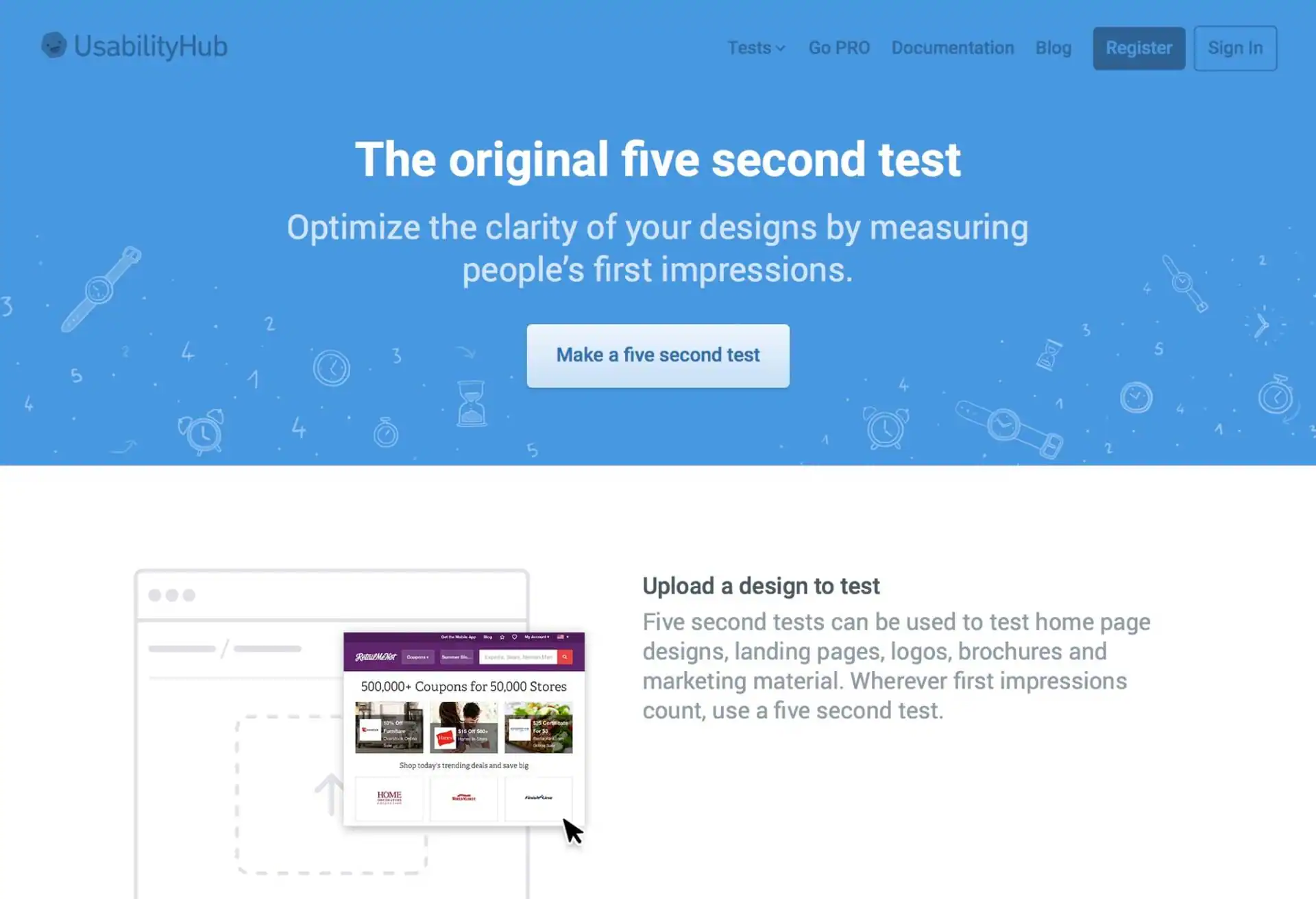 Five Second Test