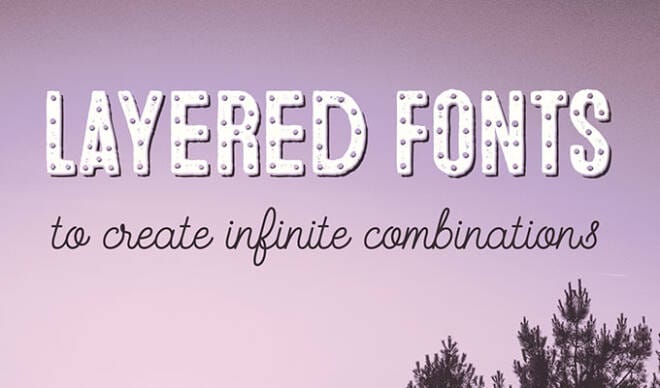20 Best Layered Fonts To Create Infinite Combinations