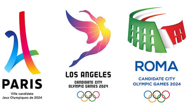 Paris, L.A. and Rome Unveil Official Logos For The 2024 Olympic Games