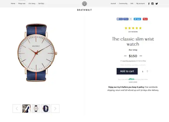 Brathwait Product Page