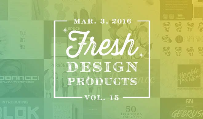This Week's Fresh Design Products: Vol. 15