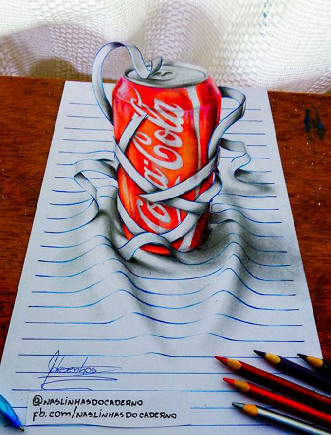 This Self-Taught Teenager Draws Mind-Bending 3D Art With 