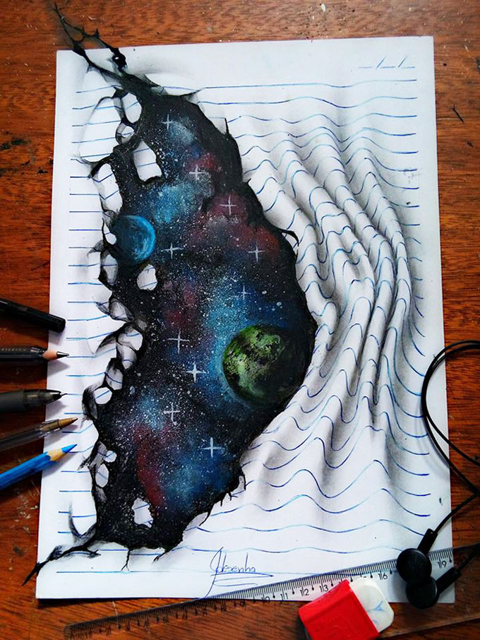 This Self-Taught Teenager Draws Mind-Bending 3D Art With Regular Pencils -  Creative Market Blog